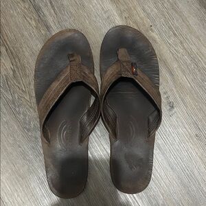 Rainbow Men's Dark Brown Flip-Flops